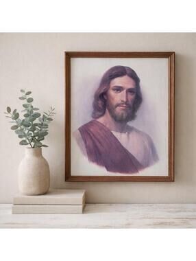 Framed Portrait of Jesus Christ – LDS Christian Wall Art – 18x22 - Gary Kapp